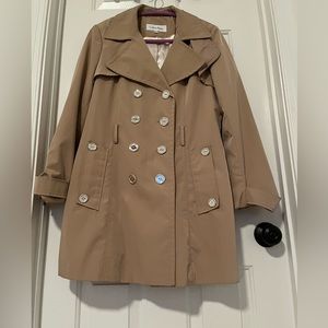 Calvin Klein, Double Breasted, Trench Coat
